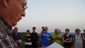 Lectura de textos d'Enric Valor a l'Alt de Guisop. EL PUNT AVUI