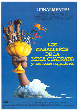 Cartell de la pel·lícula: Los caballeros de la mesa cuadrada y sus locos seguidores