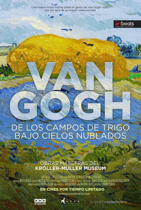 Van Gogh. De los campos de trigo bajo cielos nublados